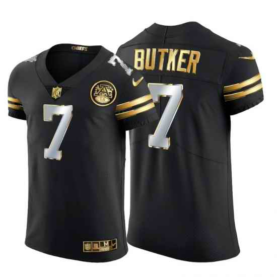 Kansas City Chiefs 7 Harrison Butker Men Nike Black Edition Vapor Untouchable Elite NFL Jersey